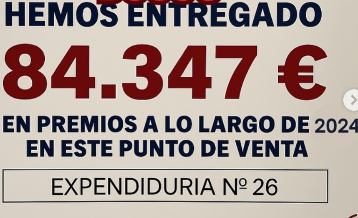84.347€ en premios entregados en 2024 en Expendiduría Nº26